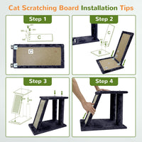 50-Inch Heavy Duty Cat Tree for Large Cats with Scratching Board & Condos