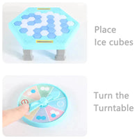 MEACAOFG Rescue penguin knocking penguin ice smashing ice breaking penguin table building blocks for children boys and girls table games parent-child educational intelligence