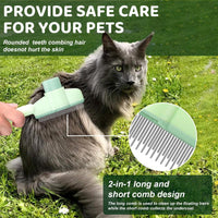 Cat And Dog Comb, Knot Remover, Hair Removal Tool, Pet Self-cleaning Comb, For Long Hair, Massage, Knot Removal, Hair Re