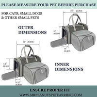 Mr. Peanut's Gold Series Big Apple XL Expandable Pet Carrier V3.0 - BIG FRENCHIES