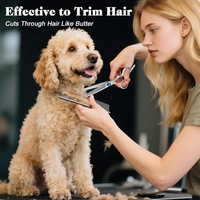 Professional 4 In 1 Dog Cat Grooming Scissors Kit With Safety Round Tips,Sharp
