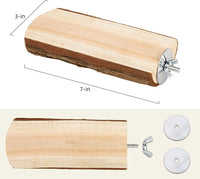 Parrot Cage Perch, Wooden Platform for Birds (2 Packs) - BIG FRENCHIES