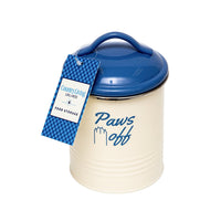 Country Living Set of 3 Pet Treat Canisters, Dog Treat Storage – French Blue Lid - BIG FRENCHIES