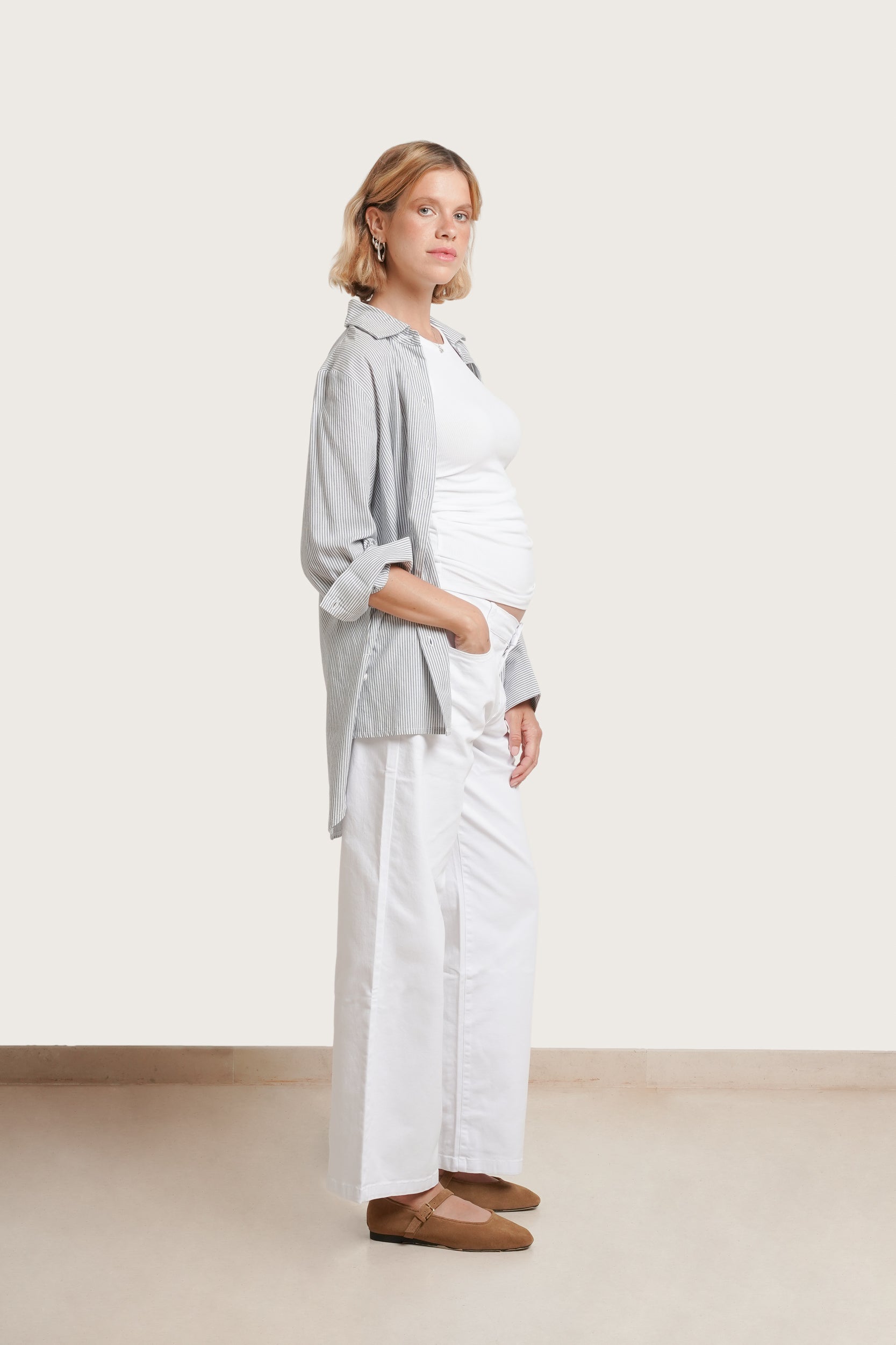 Slouch Under the Belly Denim