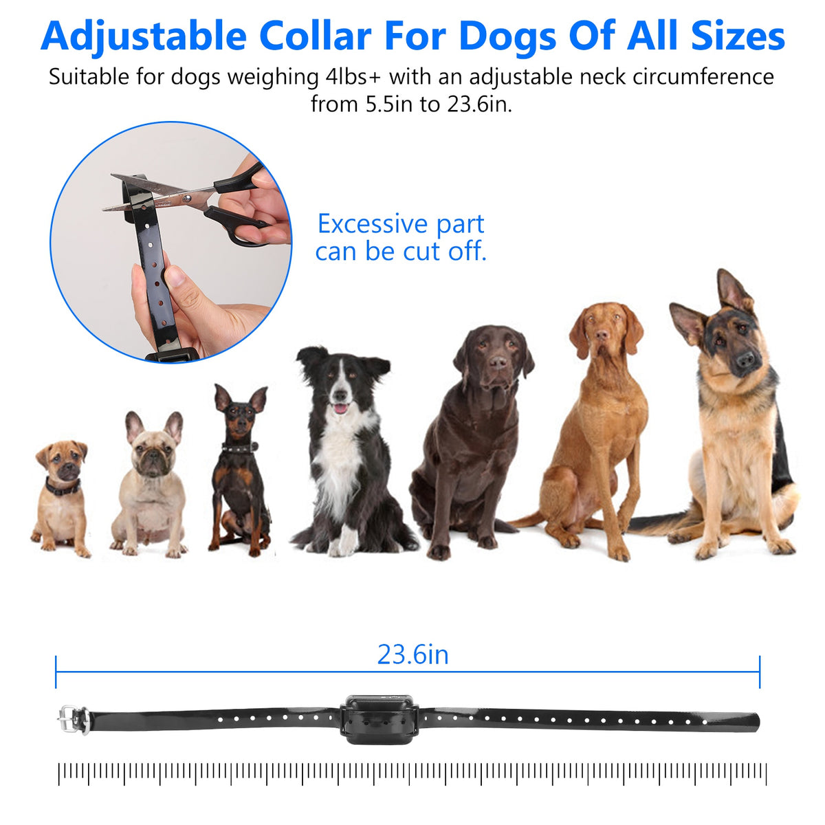 1Set Wireless Electric Dog Fence Pet Shock Boundary Containment System Electric Training Collar For Small Medium Large D