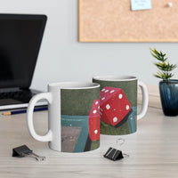 ROADSIDE MUGS - Golf Dice Ceramic Mug 11oz - BIG FRENCHIES
