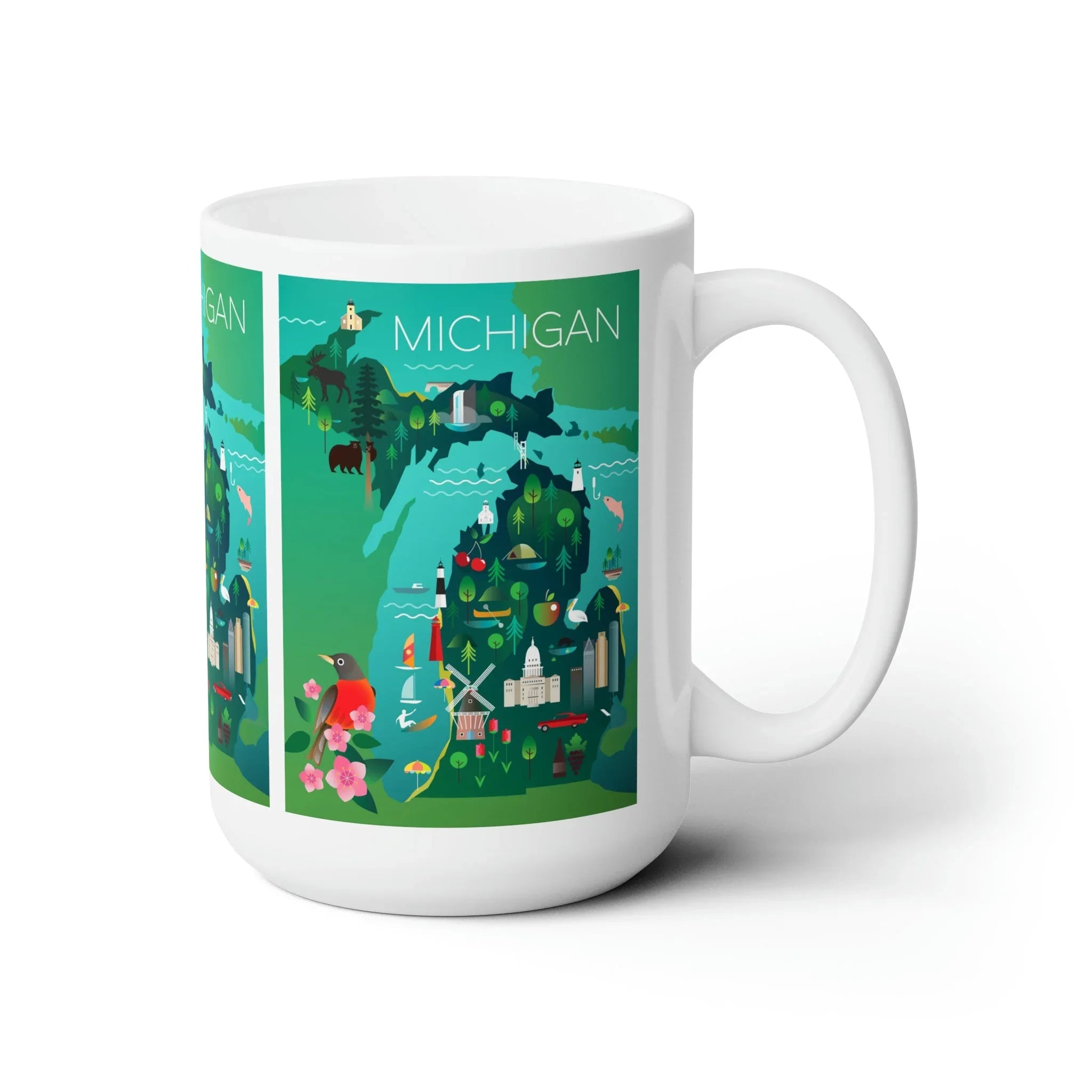 Michigan Ceramic Mug 11oz or 15oz - BIG FRENCHIES