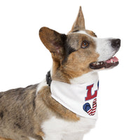 Patriotic Pet Bandana Collar - Celebrate Love, Perfect for July 4th, Dog Lovers, Pet Fashion, Cute Dog Accessories - BIG FRENCHIES