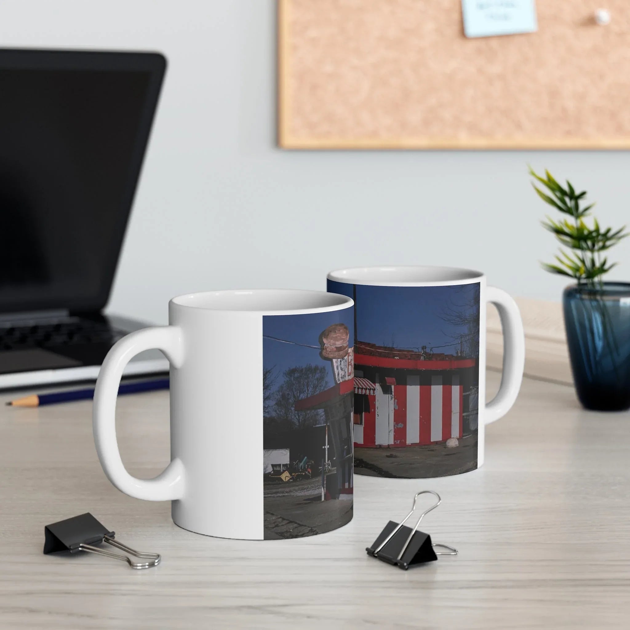 ROADSIDE MUGS - Bangs Diner Ceramic Mug 11oz - BIG FRENCHIES