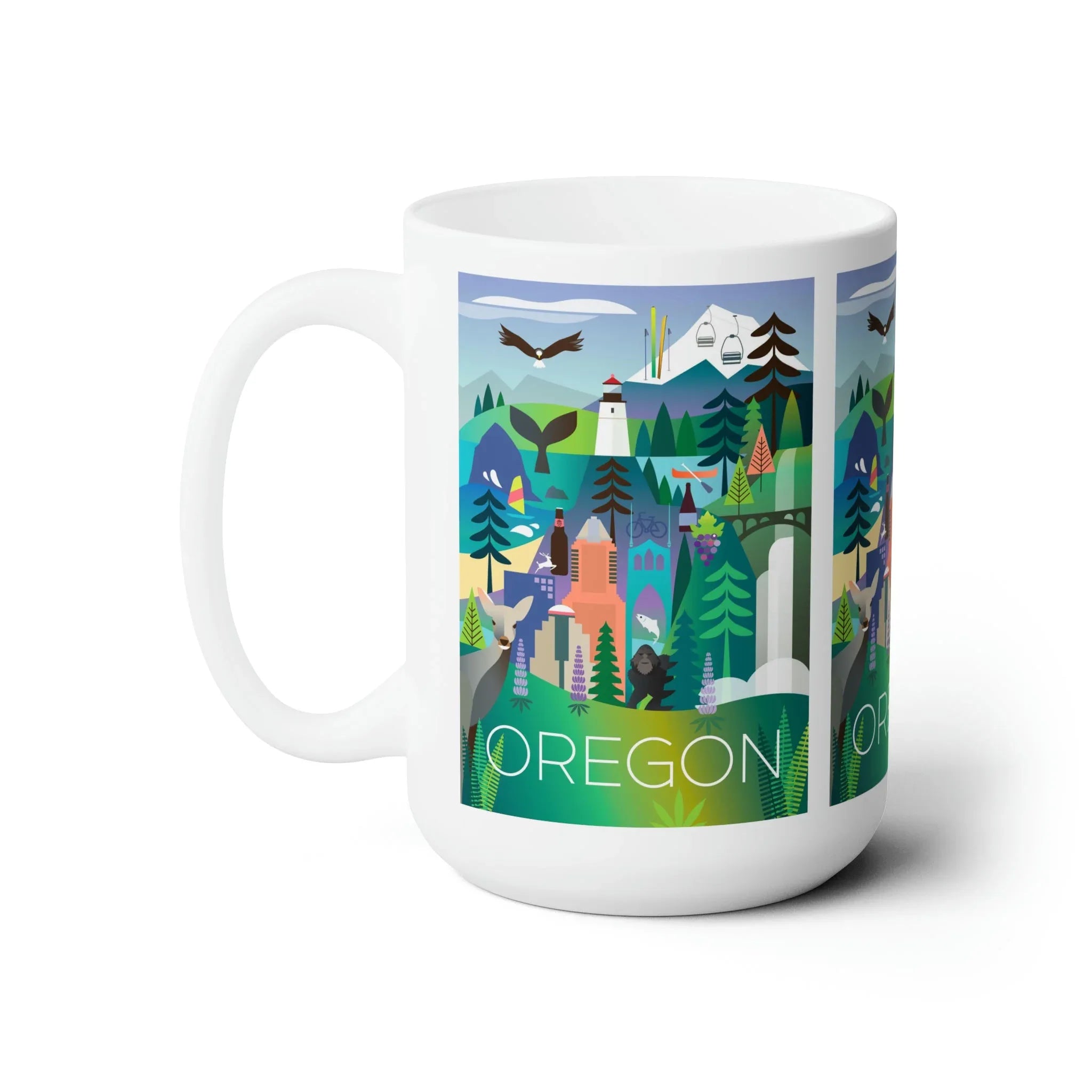 Oregon Ceramic Mug 11oz or 15oz - BIG FRENCHIES