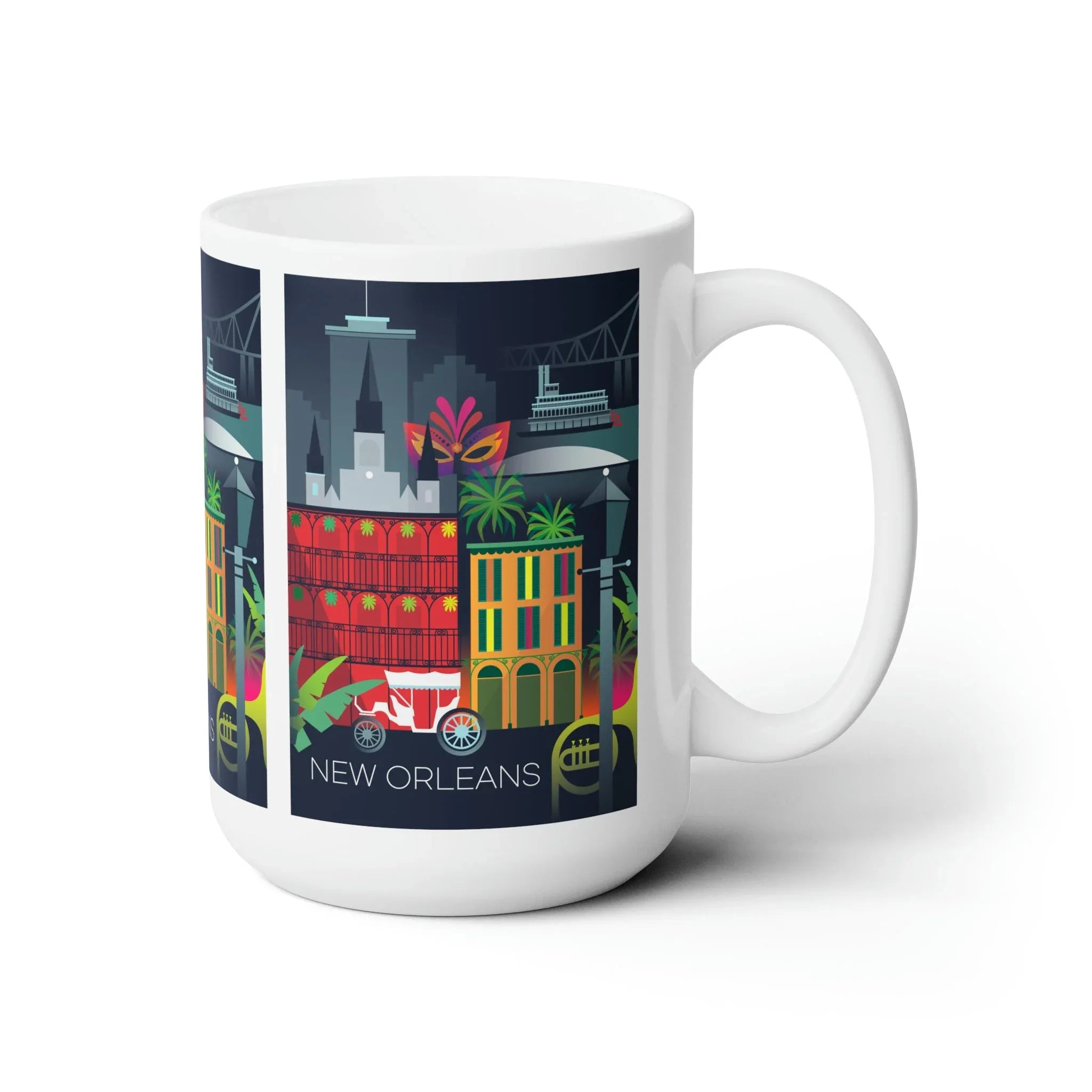 New Orleans Ceramic Mug 11oz or 15oz - BIG FRENCHIES