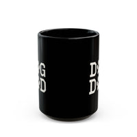 Dog Dad Black Mug