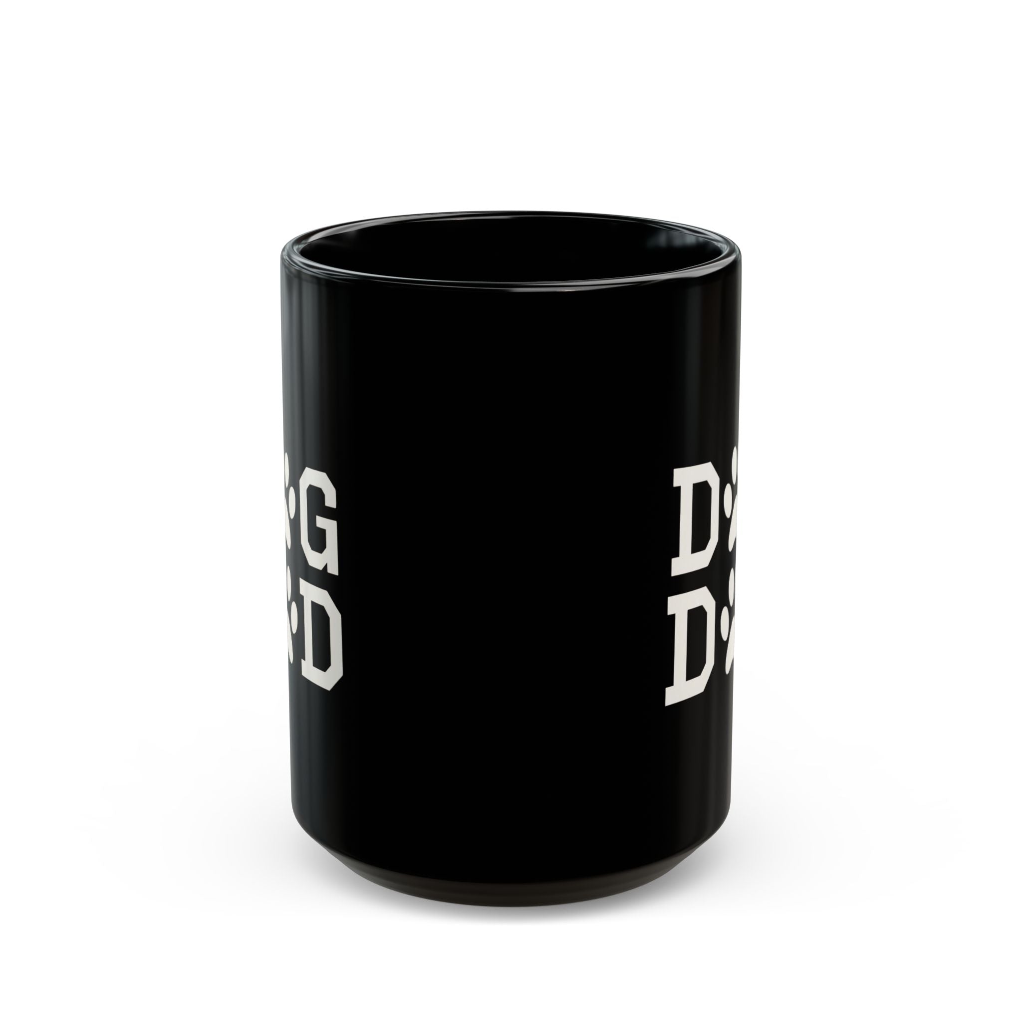 Dog Dad Black Mug