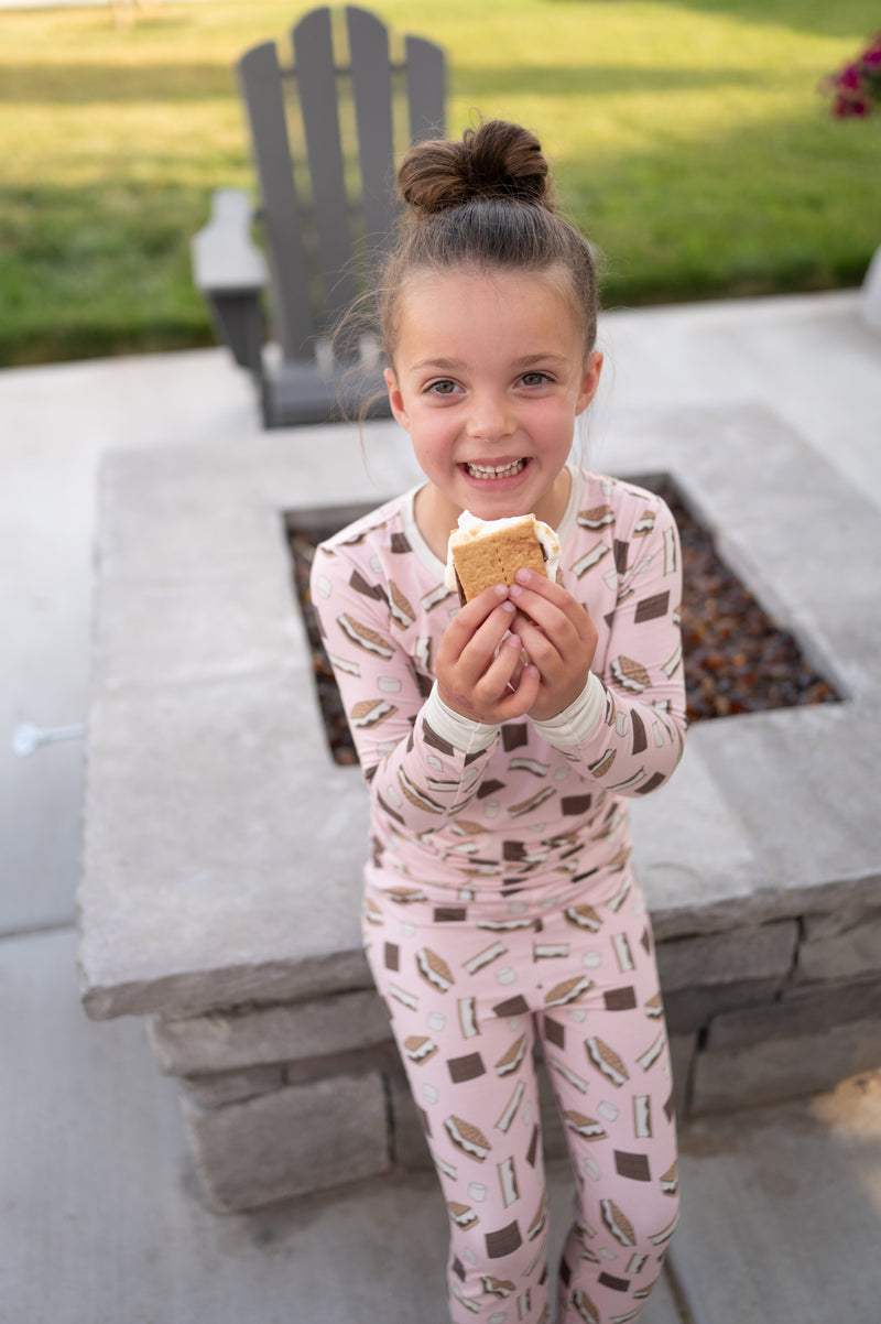 S'more to Love (Long Sleeve PJ) - Pink - BIG FRENCHIES