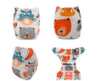 ModernLuxury Printed Baby Cloth Diaper Reusable Cloth Nappy Snap Adjustable Pocket Diaper Nappies For Baby Kids - BIG FRENCHIES