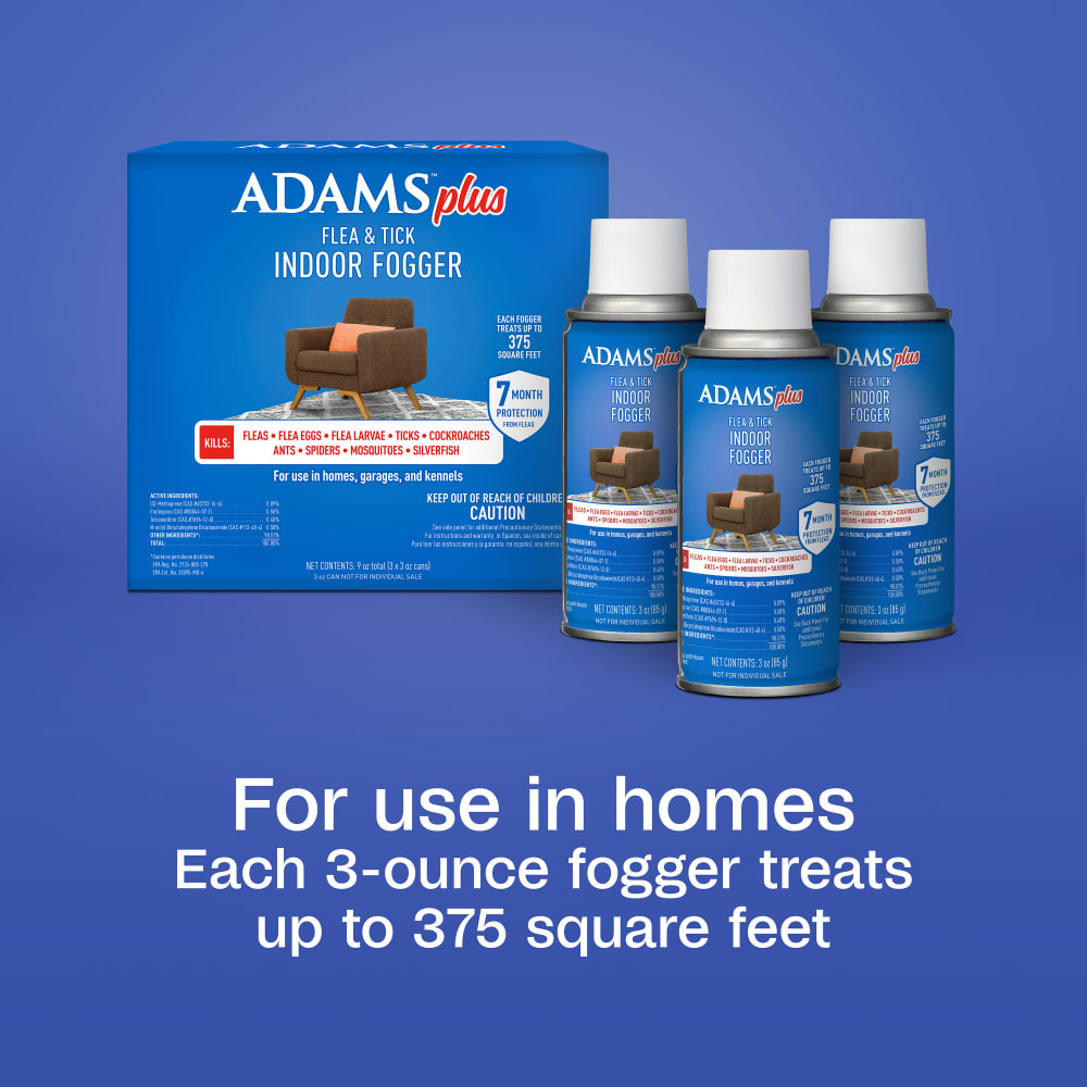 Adams Complete Indoor & Outdoor Flea Treatment System for XLarge Dogs 61–150 lbs Bundle