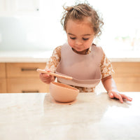 Apricot Suction Bowl and Spoon Set - BIG FRENCHIES