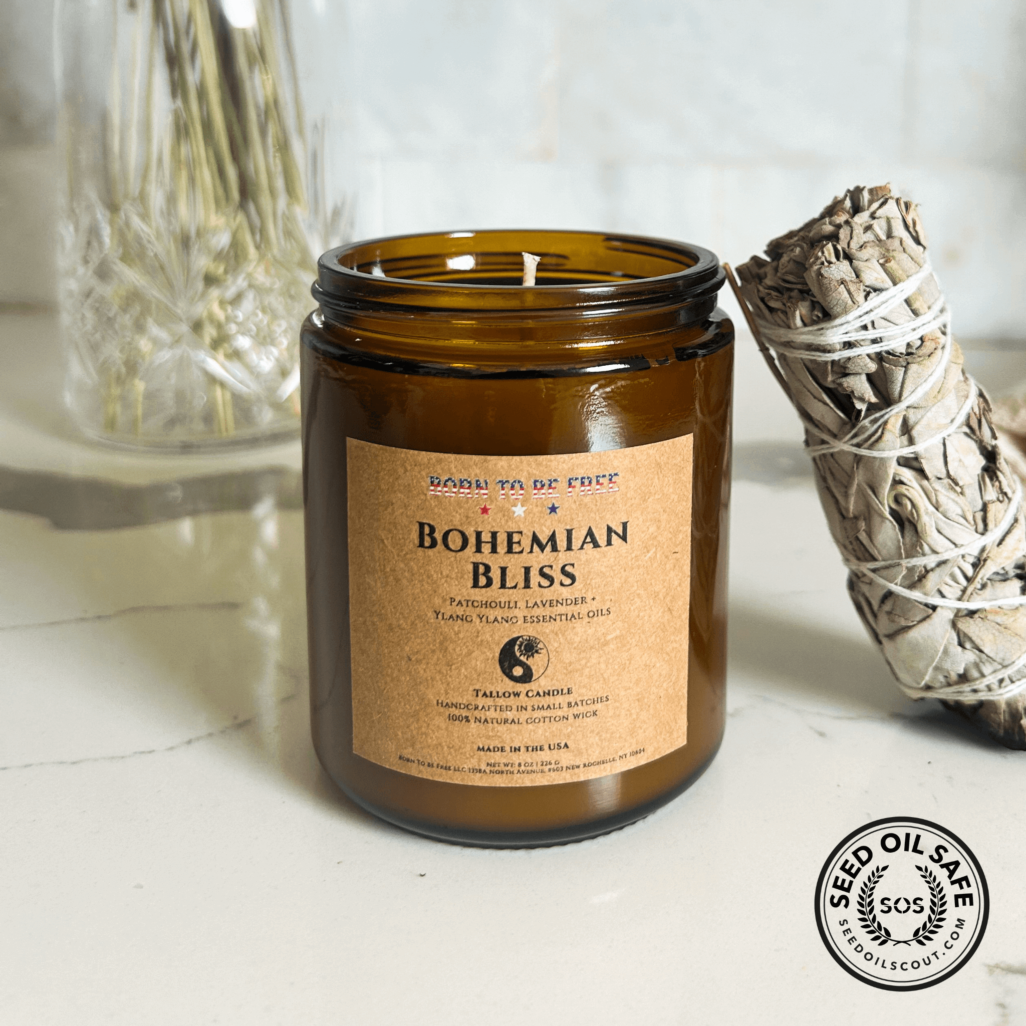 Bohemian Bliss Tallow Candle - BIG FRENCHIES