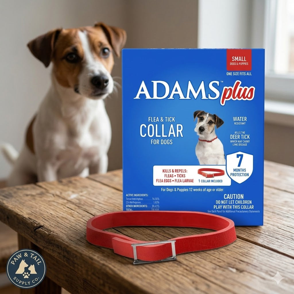 Adams Plus Flea & Tick Collar for Small Dogs & Puppies 7 Month Protection