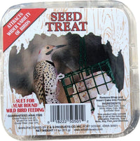 C&S Wild Bird Suet Seed Treat 11 oz Premium Suet Cake Year-Round Feeding