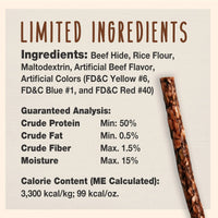 Cadet Rawhide Munchy Sticks Beef Basted Dog Treats 5" 100PCK