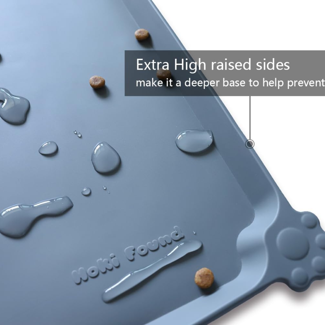Found Waterproof Pet Feeding Mats With High Lips Multiple Size And Colors For Dogs, Cats Others G