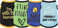 Dog Shirt Set 8 Pack Breathable Puppy Clothes Summer Fall XS-3XL