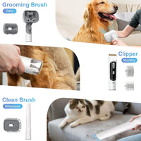 14Kpa Dog Grooming Kit & Vacuum, 2.5L Pet Hair Vacuum Suction - BIG FRENCHIES