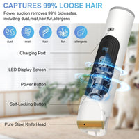 14Kpa Dog Grooming Kit & Vacuum, 2.5L Pet Hair Vacuum Suction - BIG FRENCHIES