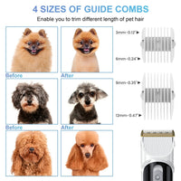 14Kpa Dog Grooming Kit & Vacuum, 2.5L Pet Hair Vacuum Suction - BIG FRENCHIES