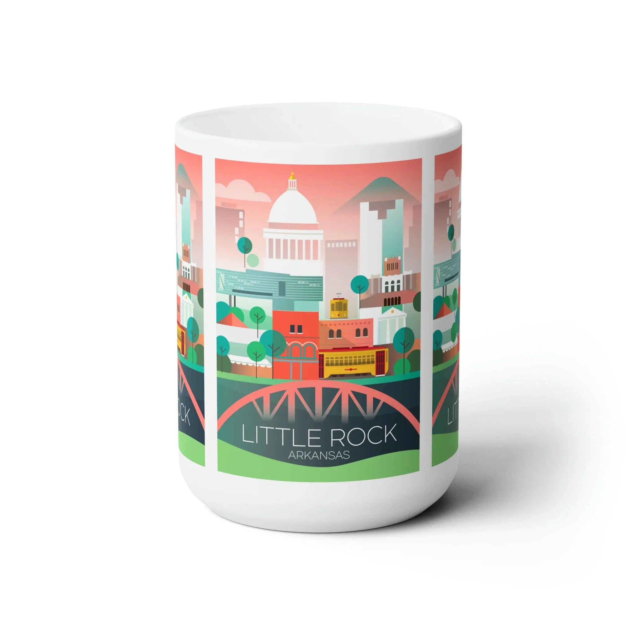 Little Rock, Arkansas Ceramic Mug 11oz or 15oz - BIG FRENCHIES