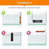 Hygger Aquarium Heater 300W-1000W LED Controller Fresh Saltwater Tank