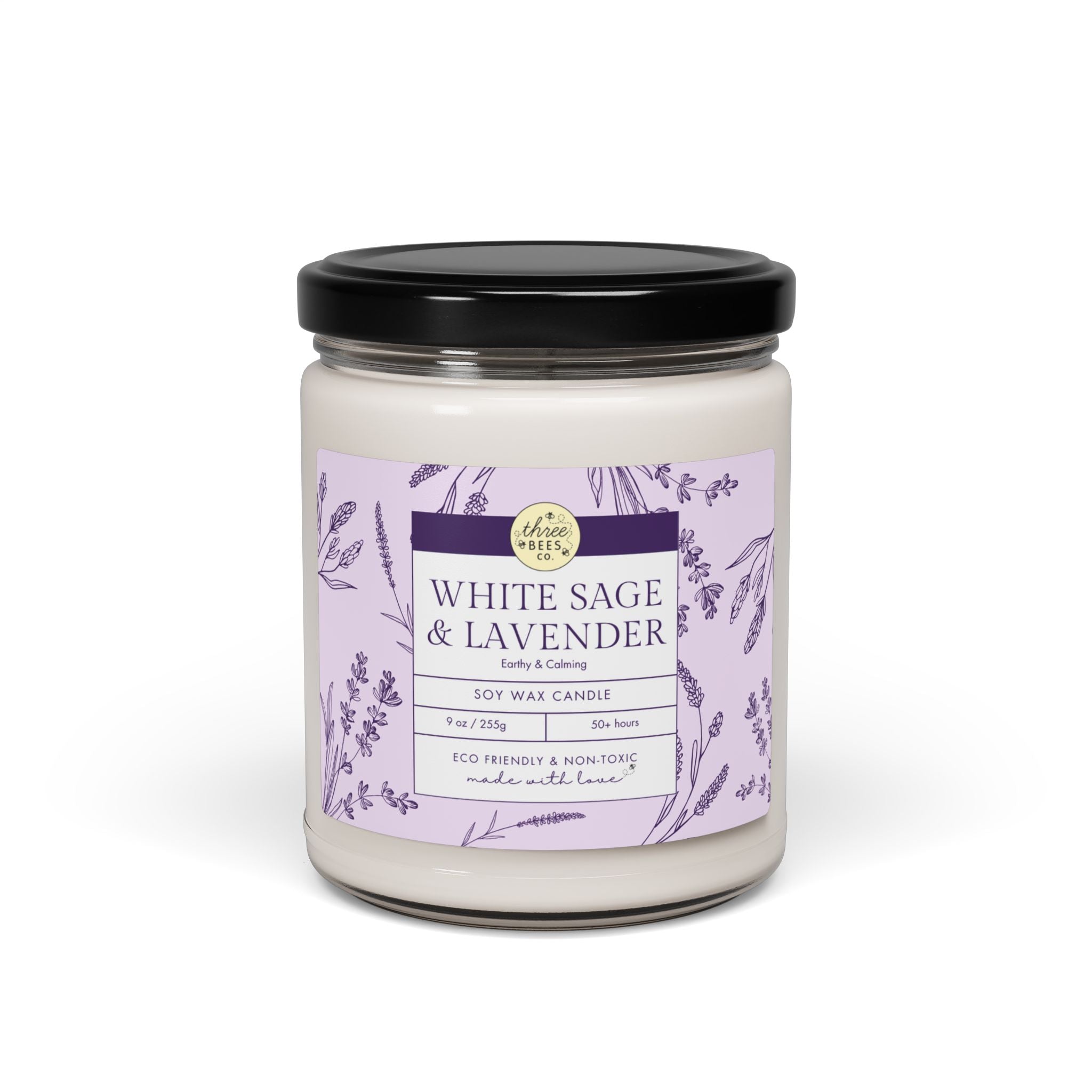Three Bees Scented Soy Candle - 9oz - BIG FRENCHIES
