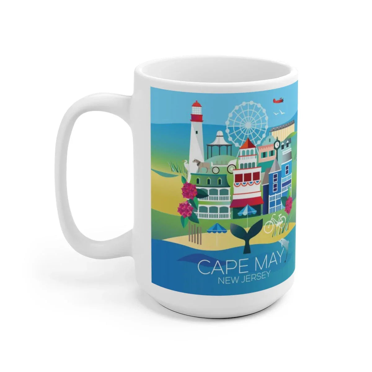 CAPE MAY 11 OZ OR 15 OZ CERAMIC MUG - BIG FRENCHIES