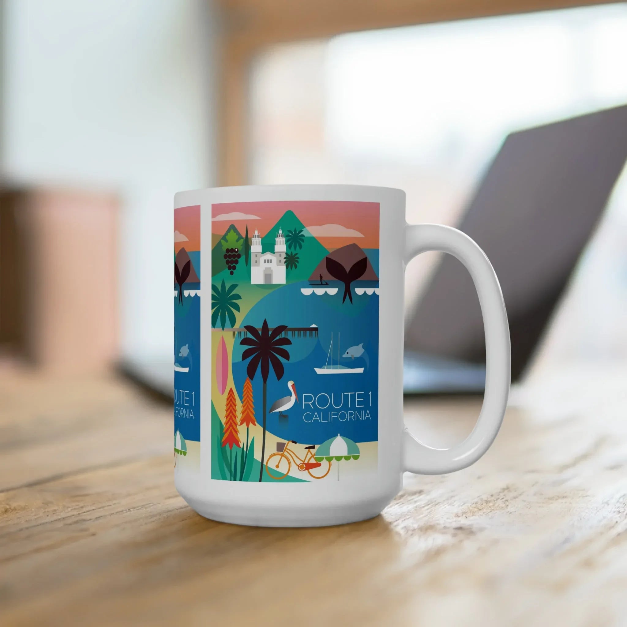 Route 1 Ceramic Mug 11oz or 15oz - BIG FRENCHIES