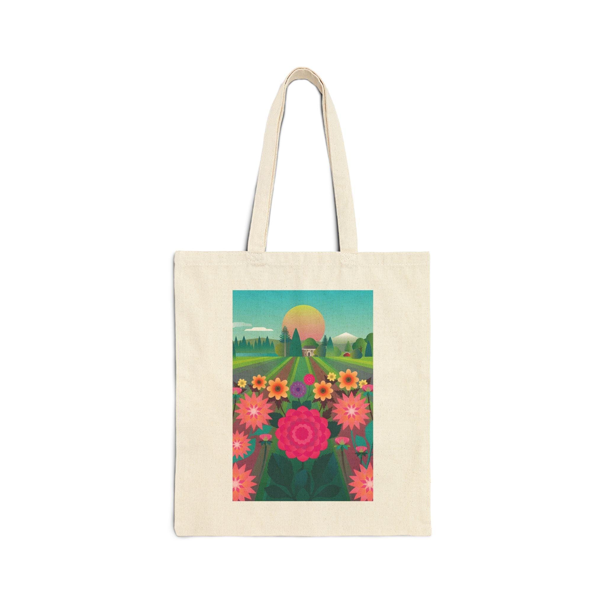 Dahlia Delight Provence Tote - BIG FRENCHIES