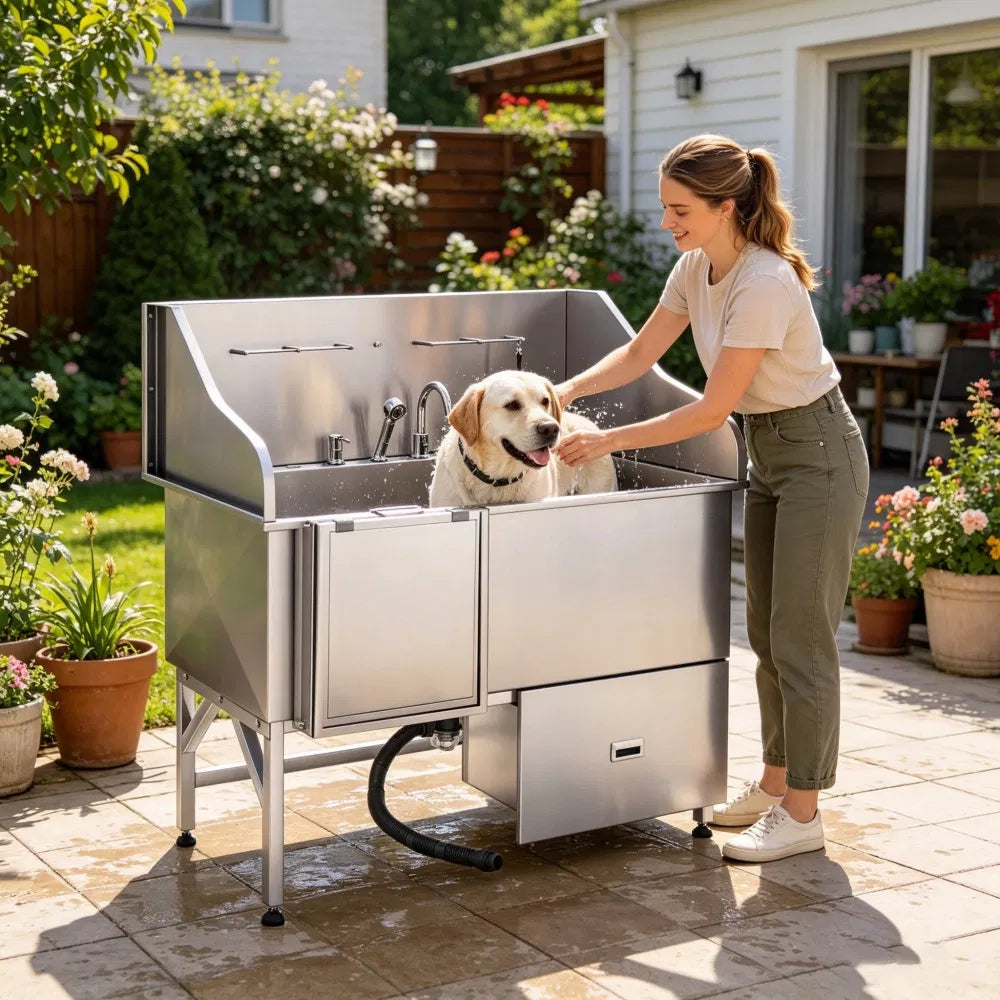 Stainless Steel Dog Washing Station