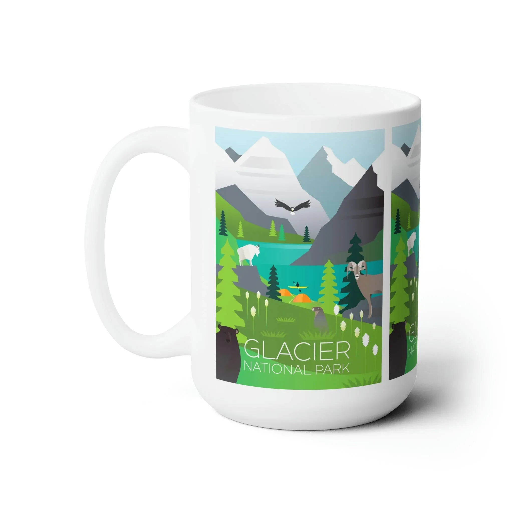Glacier National Park Ceramic Mug 11oz or 15oz - BIG FRENCHIES