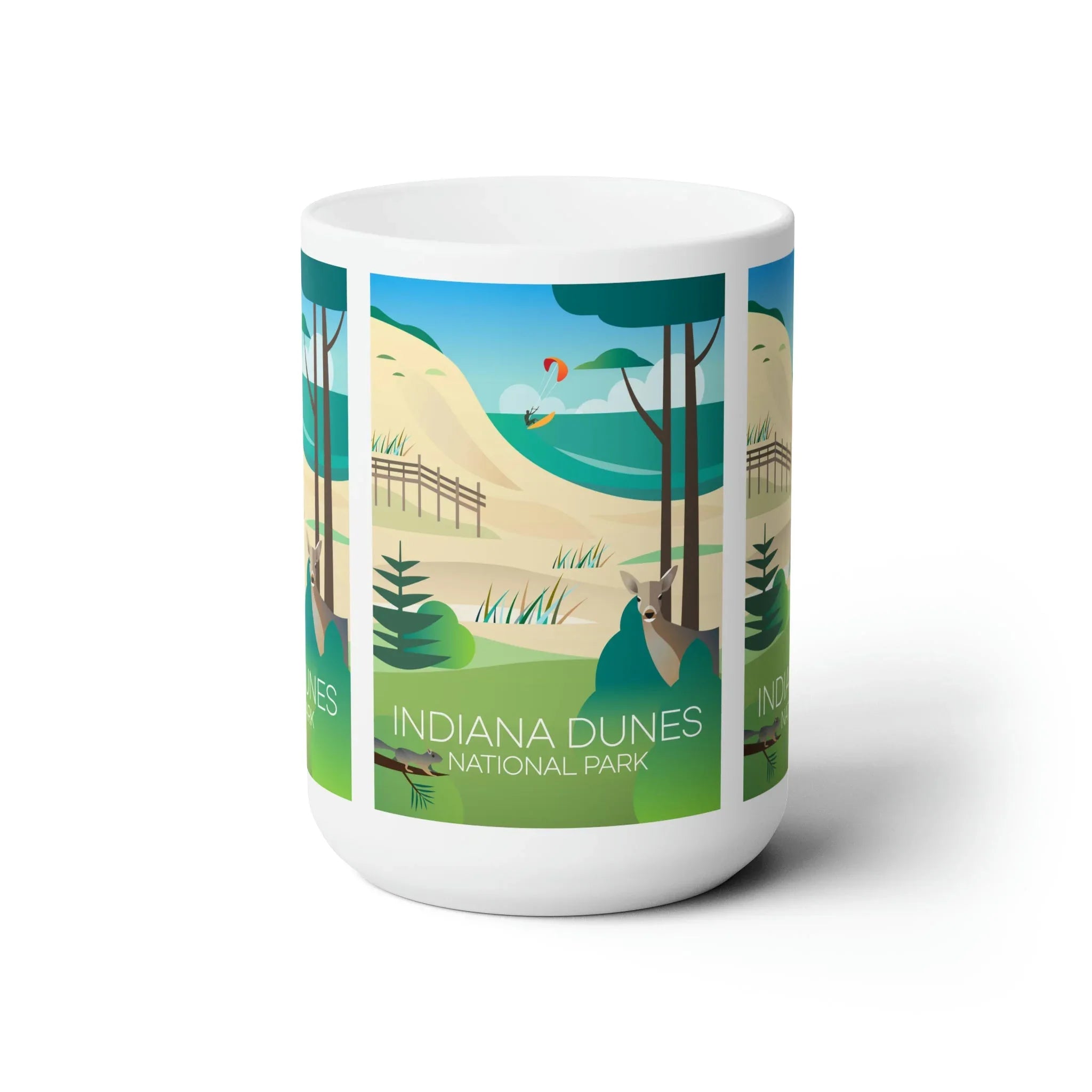 Indiana Dunes National Park Ceramic Mug 11oz or 15oz - BIG FRENCHIES