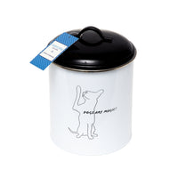 Country Living Set of 3 Pet Treat Storage Canisters – Black & White - BIG FRENCHIES