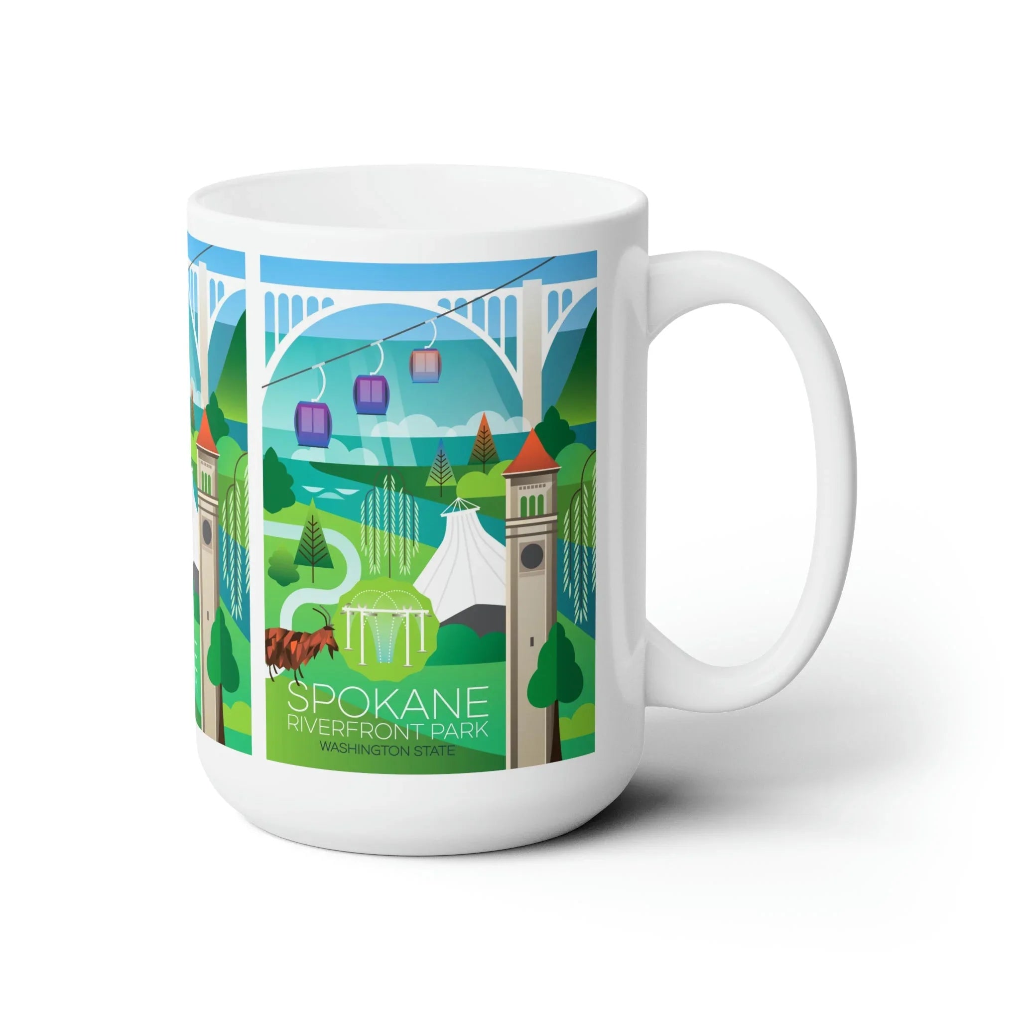 Spokane Ceramic Mug 11oz or 15oz - BIG FRENCHIES