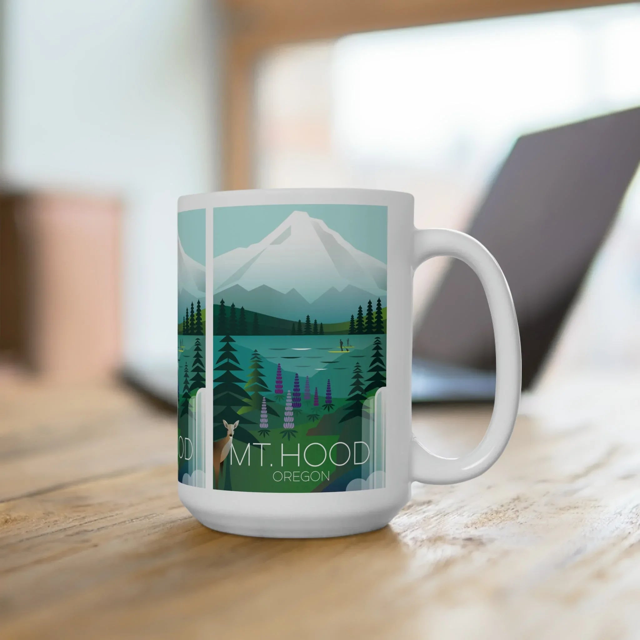 Mount Hood Ceramic Mug 11oz or 15oz - BIG FRENCHIES