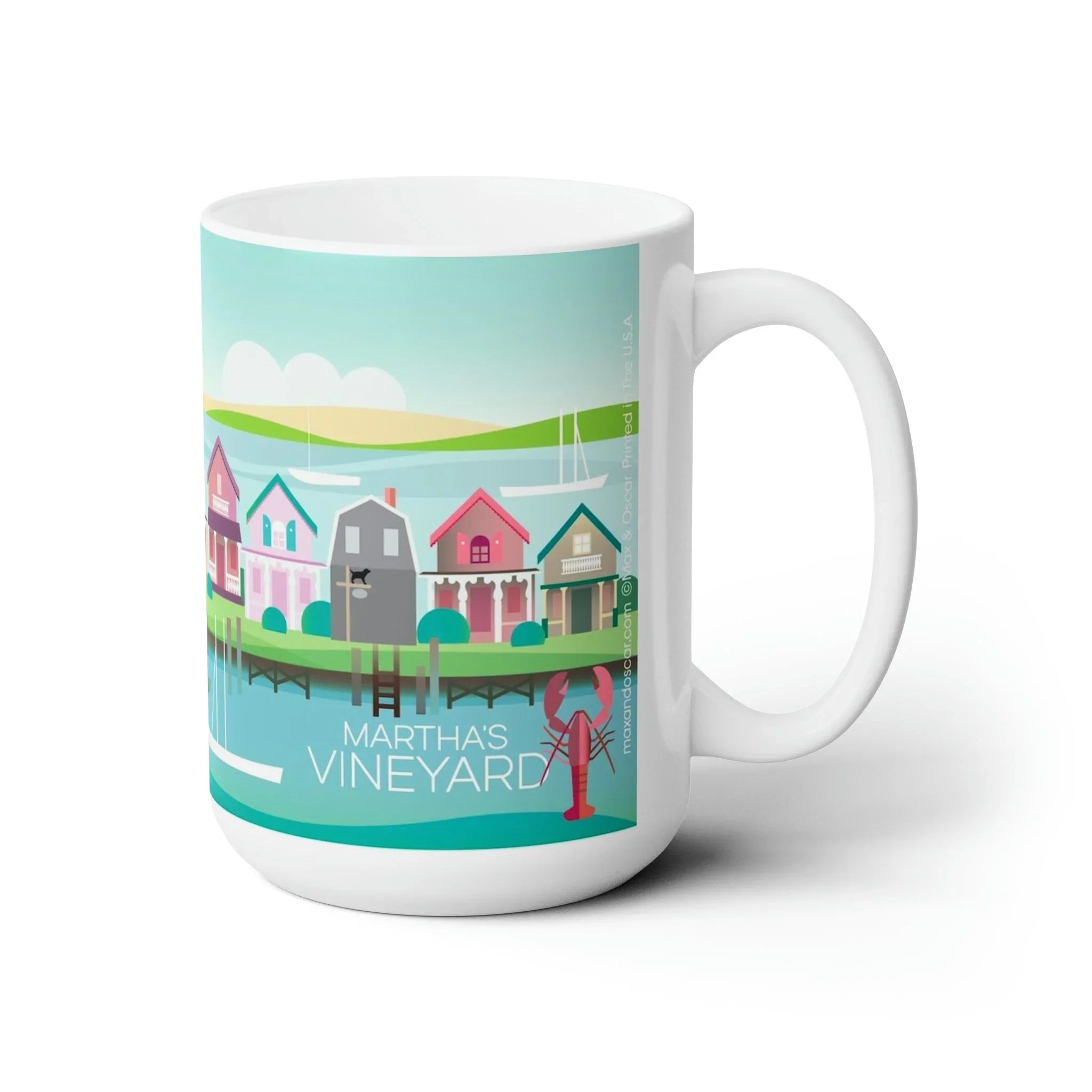 Martha's Vineyard Ceramic Mug 11oz or 15oz - BIG FRENCHIES