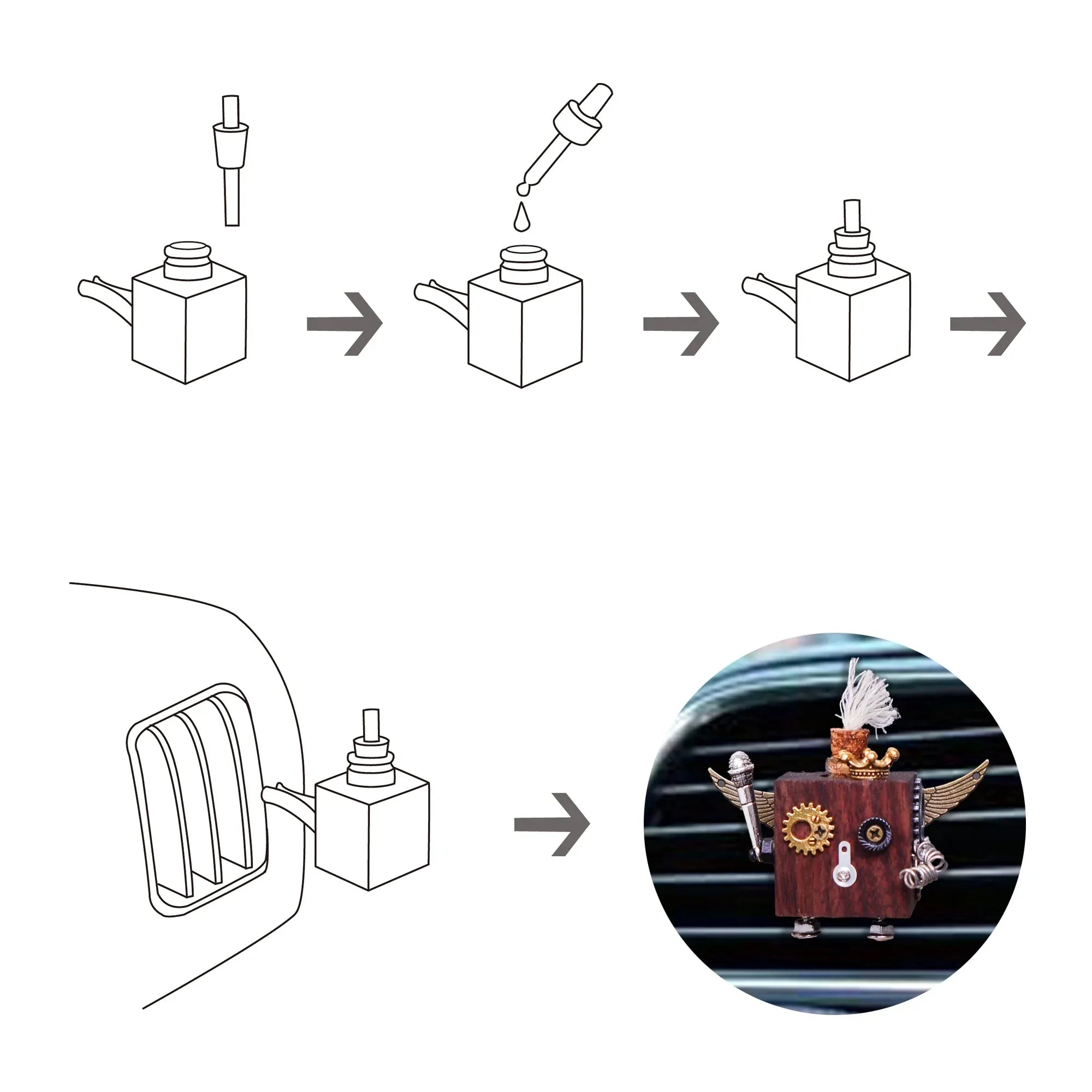 Build Your Own Timber Robot Air Freshener DIY Craft Kit - BIG FRENCHIES