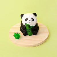 Hand-Carved Wooden Panda Figurine – Cute Handmade Decor with Mini Accessories - BIG FRENCHIES