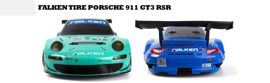 HPI Racing 1/10 Electric Sport 3 Porsche 911 GT3 RSR Falken RTR (160780)