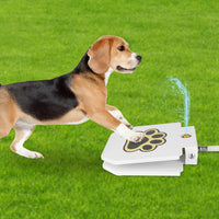 1Pc Dog Water Fountain Outdoor Dog Pet Water Dispenser Step-on Activated Sprinkler With Interactive Paw Pedal Valve For 