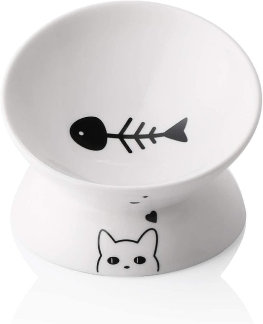 Ceramic Raised Cat Bowls - BIG FRENCHIES