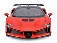 Ferrari SF90 XX Stradale Red with Black Top "Race + Play" Series 1/18 Diecast Model Car by Bburago