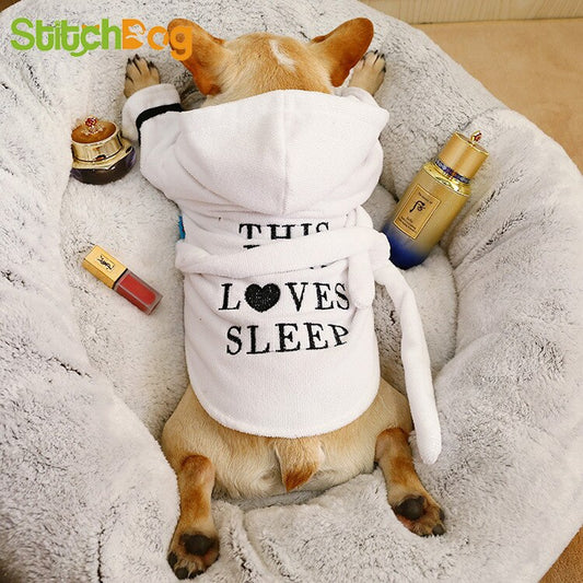 Bath Robe with Hood - BIG FRENCHIES